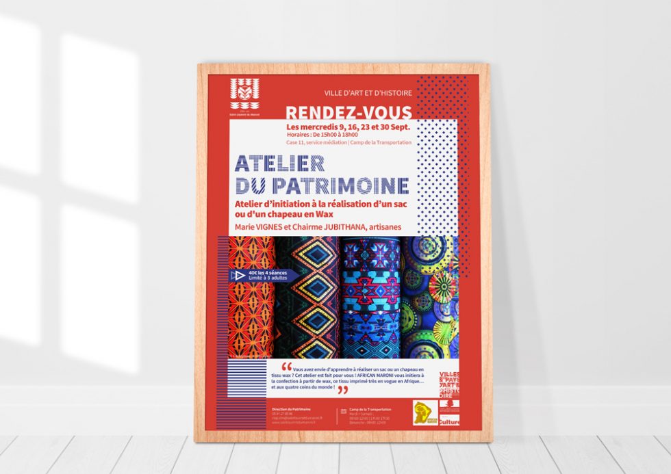 Création affiche CIAP Atelier Wax - Mitaki Design Graphiste Webdesigner Montpellier