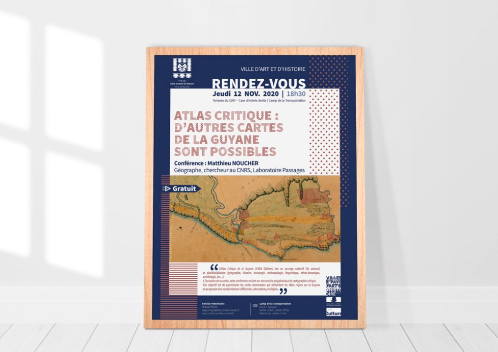 Création affiche CIAP Conférence Atlas critique - Mitaki Design Graphiste Webdesigner Montpellier