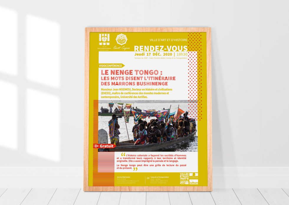 Création affiche CIAP Conférence Nenge Tongo - Mitaki Design Graphiste Webdesigner Montpellier