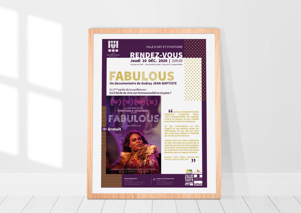 Création affiche CIAP Documentaire Fabulous- Mitaki Design Graphiste Webdesigner Montpellier