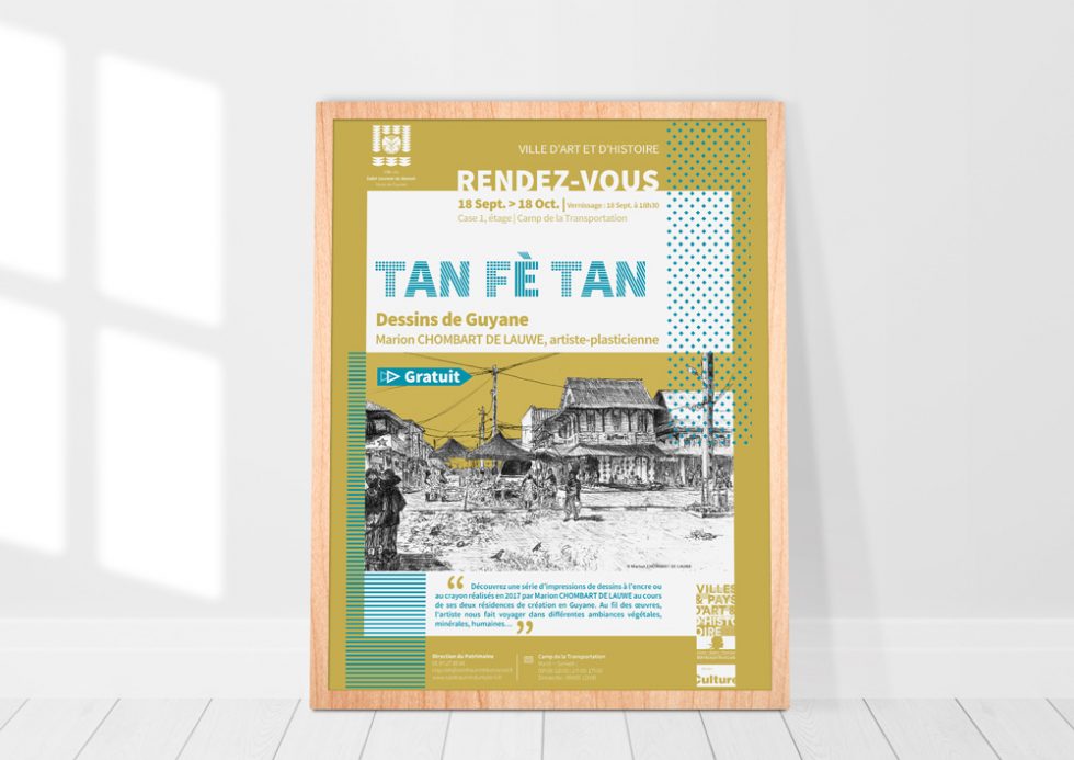 Création affiche CIAP Exposition Chombard de Lauwe - Mitaki Design Graphiste Webdesigner Montpellier