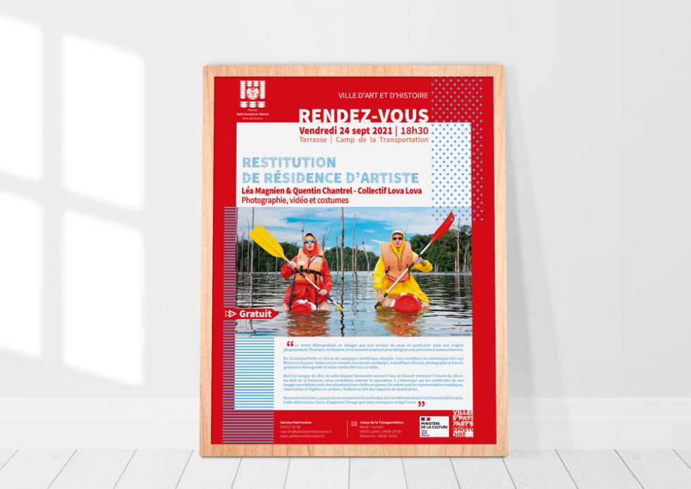 Création affiche CIAP Exposition Lova Lova - Mitaki Design Graphiste Webdesigner Montpellier