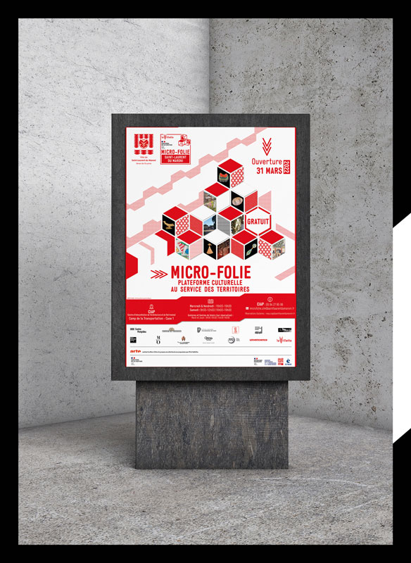 Création affiche Micro-Folie Ville de Saint-Laurent du Maroni, Mitaki Design Graphiste Montpellier