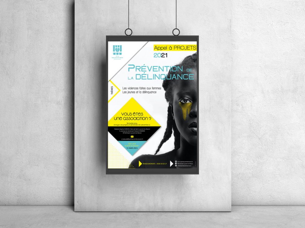 Affiche prévention délinquance-MITAKI DESIGN graphiste Toulouse