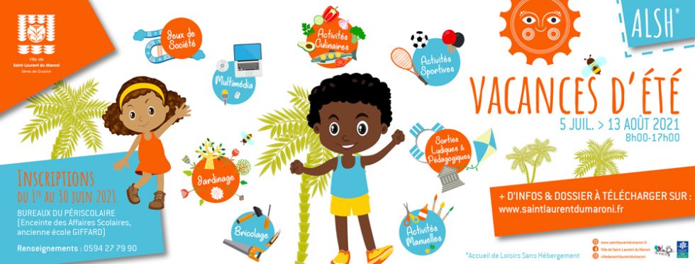 Création bannière Facebook ALSH Vacances d'été par MITAKI DESIGN graphiste Toulouse