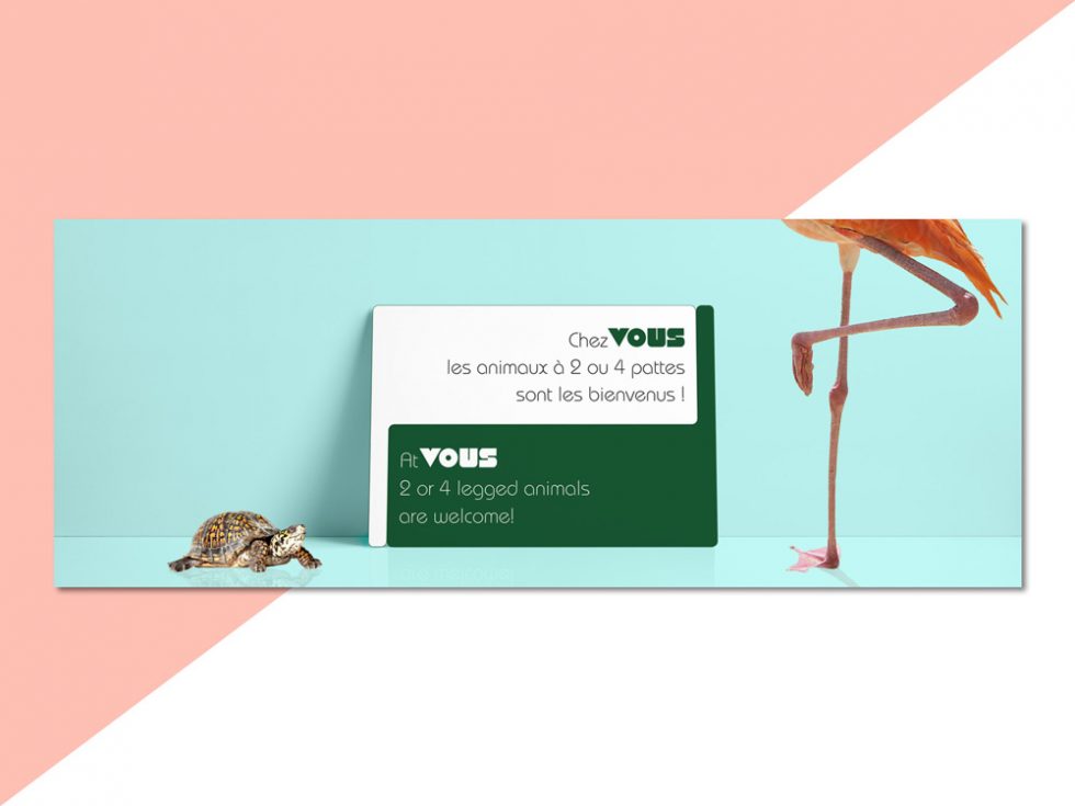 Création Bannière Facebook VOUS Cowork'Art Animaux à 2 ou 4 pattes par MITAKI DESIGN graphiste webdesigner à Toulouse