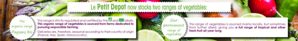 Bannière web Légumes - Le Petit Dépôt par MITAKI DESIGN graphiste webdesigner à Toulouse