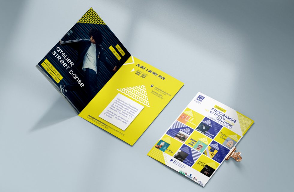 Brochure Activités dans les quartiers, Ville de Saint-Laurent du Maroni par MITAKI DESIGN graphiste Toulouse