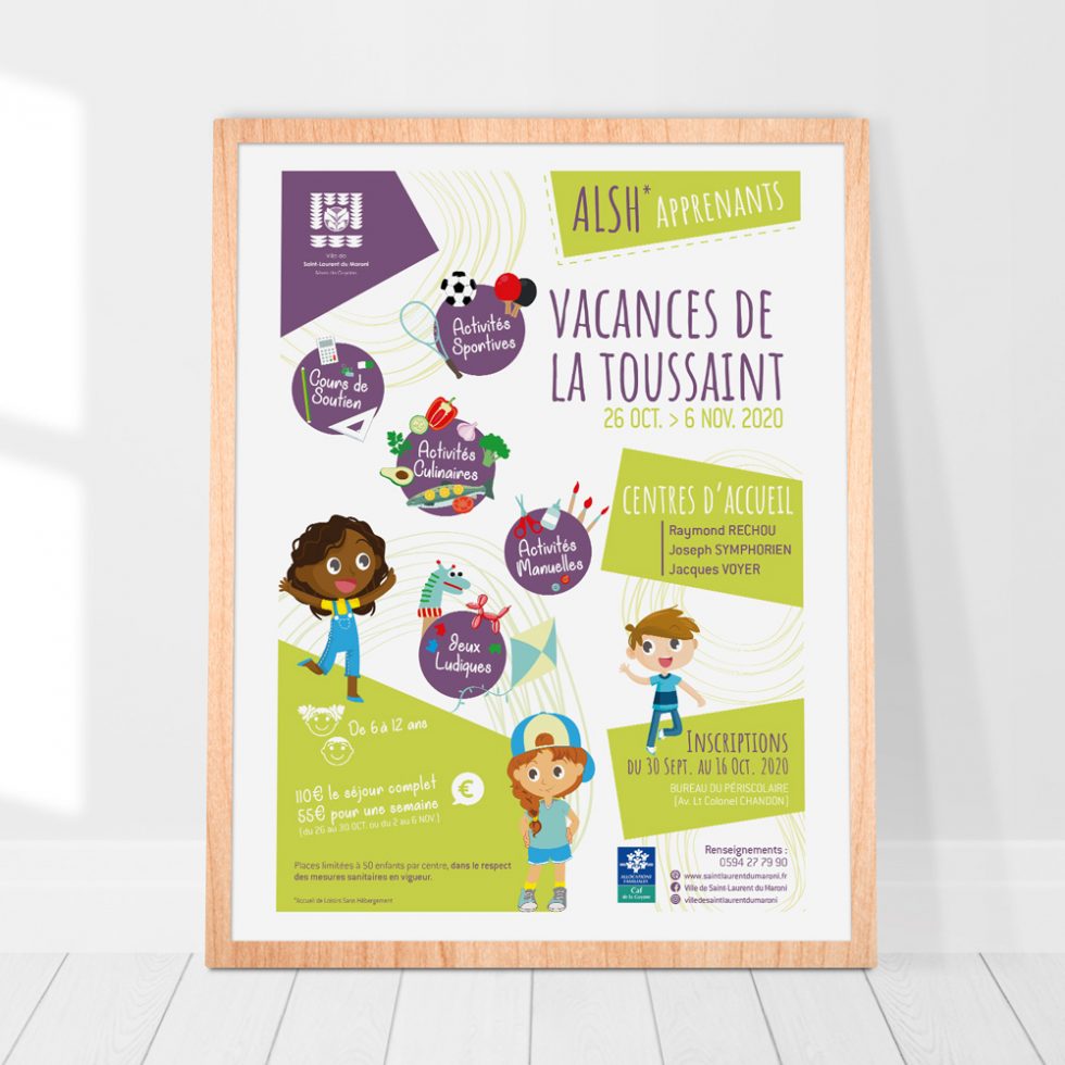 Création affiche ALSH Toussaint-MITAKI DESIGN graphiste Toulouse