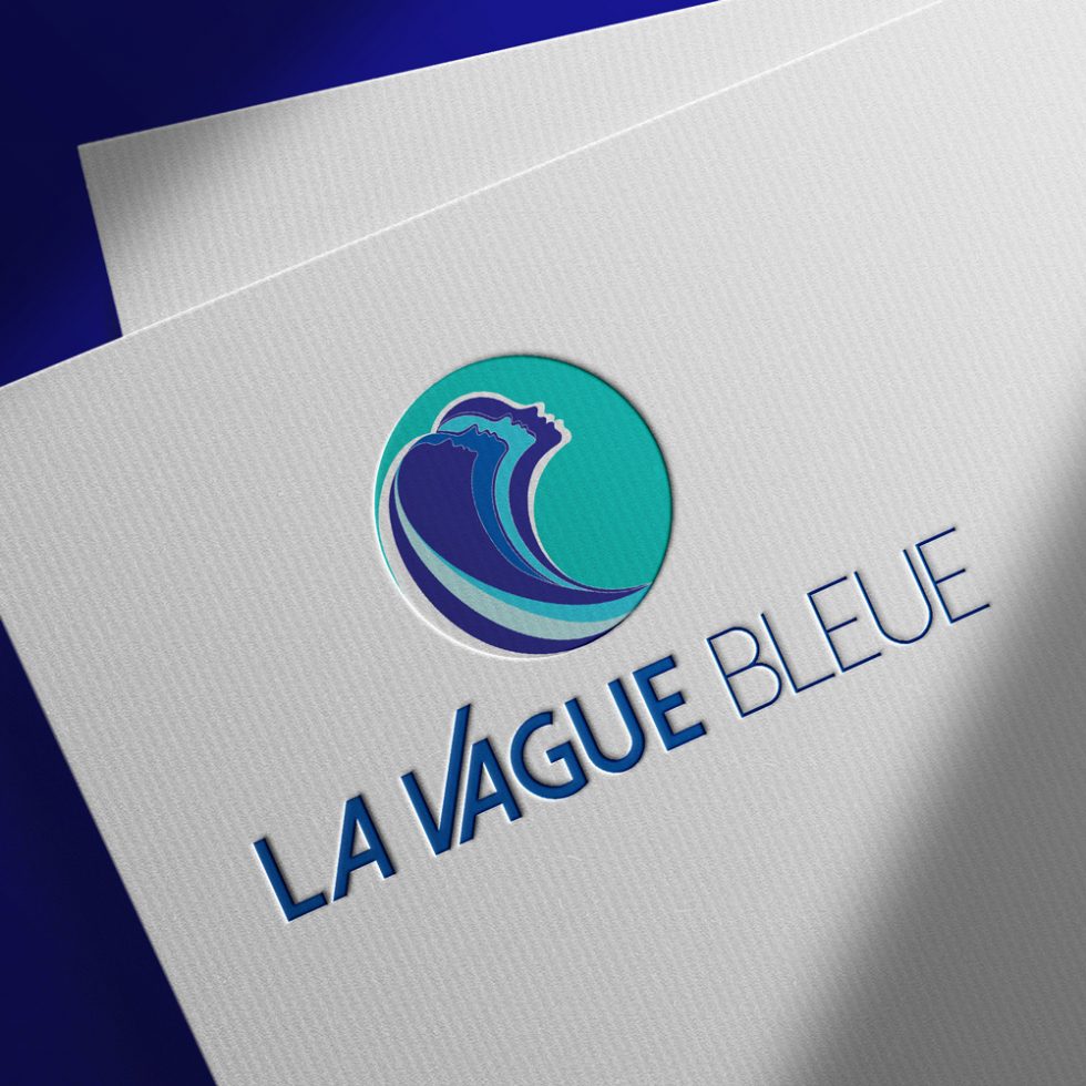 Création logo Vague Bleue-MITAKI DESIGN graphiste Toulouse