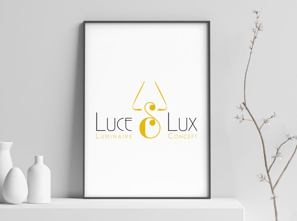 Création logo luminaires Luce & Lux par MITAKI DESIGN graphiste Toulouse