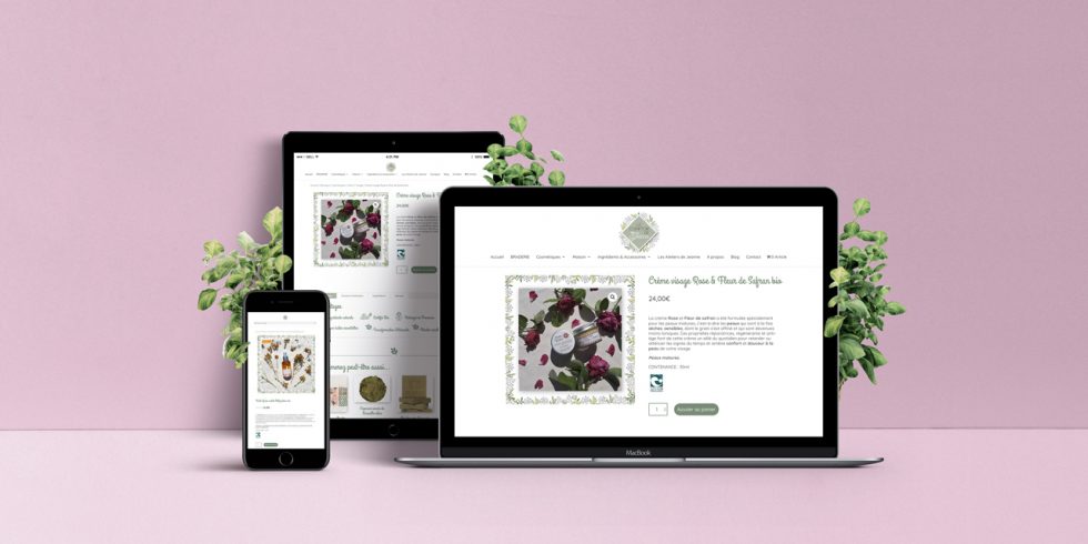 Création site ecommerce boutique éco responsable Le Comptoir de Jeanne par MITAKI DESIGN graphiste webdesigner à Toulouse