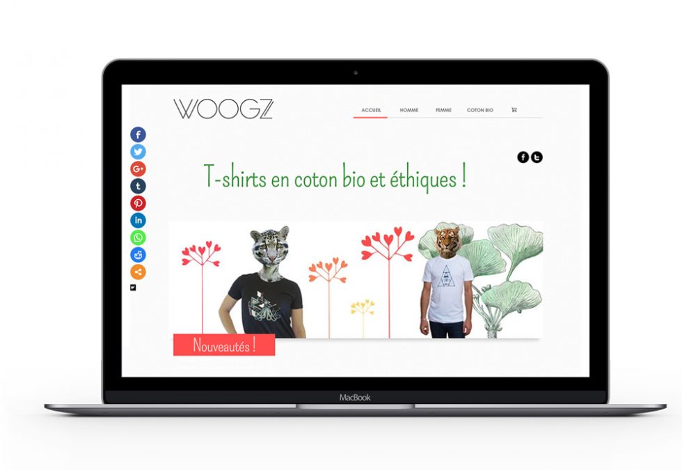 Création site internet boutique WOOGZ par MITAKI DESIGN