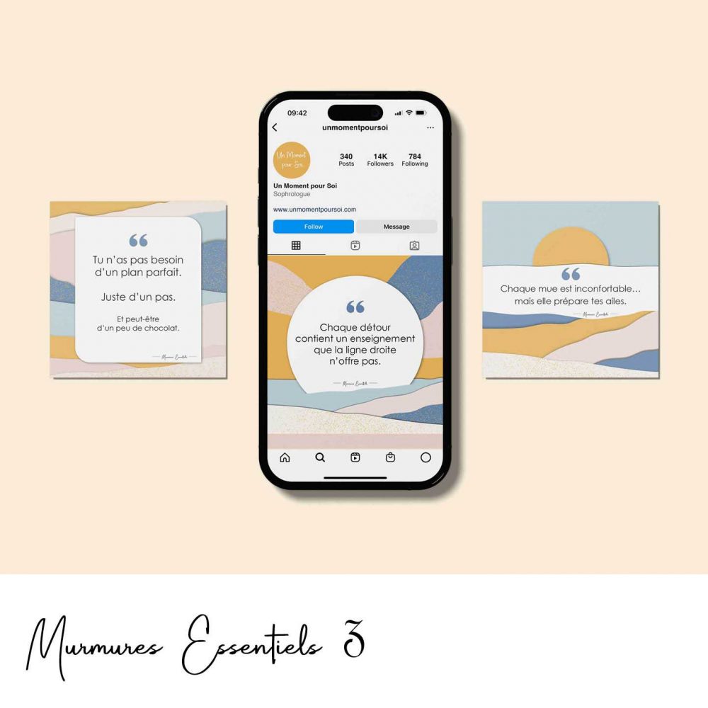 Pack de citations positives - Transformation et changement intérieur - Murmures Essentiels 3