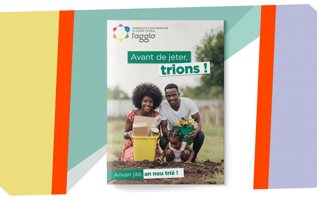 Guide du tri CACL Guyane : conception graphique et design éditorial pour une collectivité