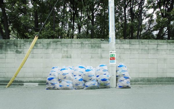 Garbage Bag Art Work : Sacs poubelle poissons